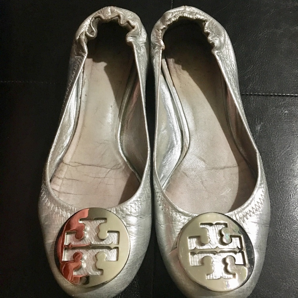 Tory Burch Silver Flat shoes